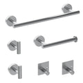 Towel Rail Bathroom Hardware Set 6-Piece Brushed Nickel