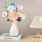 Crochet Flower Bouquet Pink, Elegant Floral Gift for Her