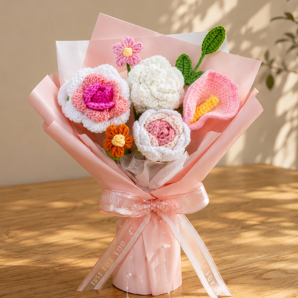 Sweet Romance Crochet Bouquet